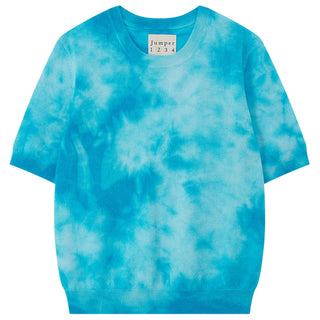 Batik Tee - Pale Blue Peacock