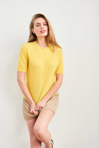 Distressed T-Shirt - Primrose