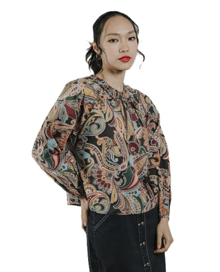 Libby Top - Paisley Print
