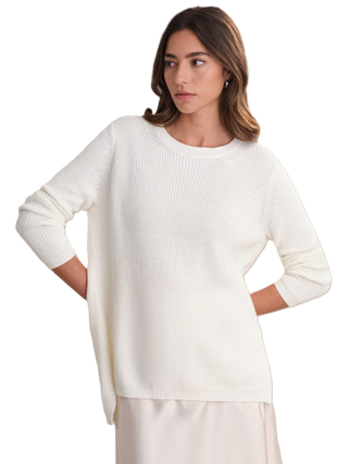 Emma Crewneck Sweater - Chalk