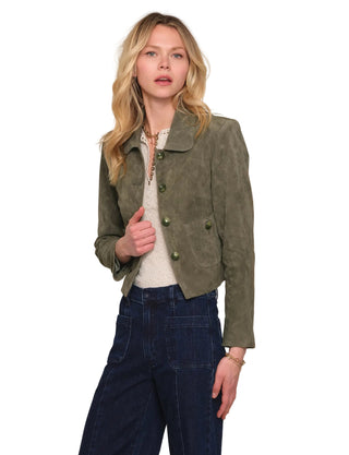 Heartloom Benly Suede Jacket - Olive