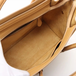 Celine Beige Micro Luggage Shopper