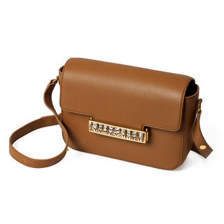Brackish Oxford Crossbody Bag - Tan Quail