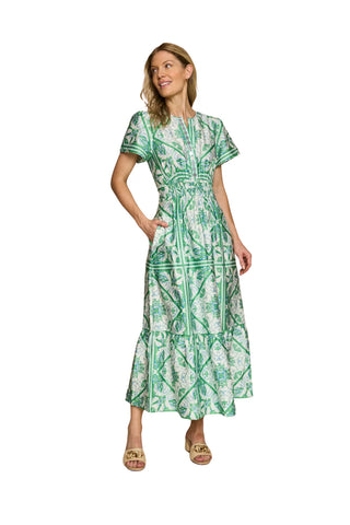 Eloise Dress - Meadow Zellige Tile