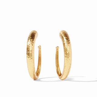 Hammered Hoop - Gold - Large
