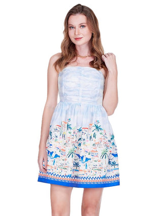 Gathers Tube Dress - Garden Art