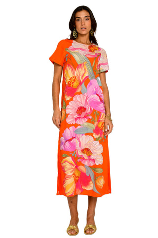 Elizabeth James - Tess Midi DRess - Sunset Blooms