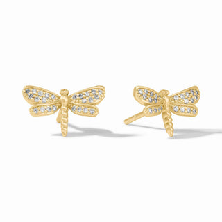 Julie Vos Dragonfly Pave Stud - Cubic Zirconia