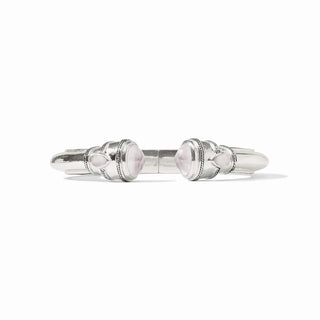 Cannes Demi Silver Cuff - Iridescent Clear Crystal