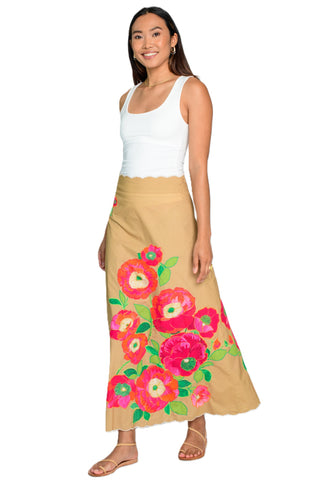 Anita Skirt - Poppy Patch Iced Coffee