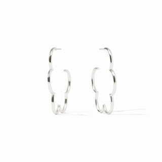 Gardenia Hoop M - Silver