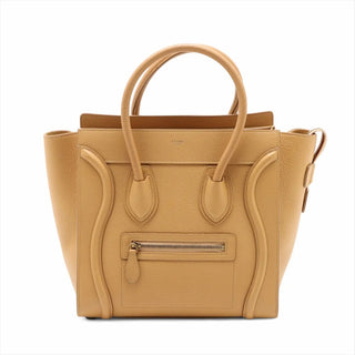 Celine Beige Micro Luggage Shopper