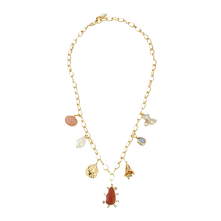 Alret Charm Necklace - Gold Multi