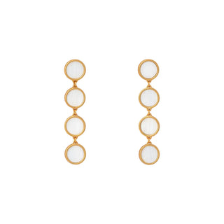 Brackish Multi Bezel Drop Earring - Amy