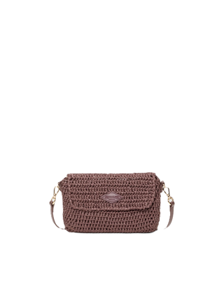 Convertible Crossbody Bag - Brown Crochet