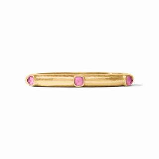 Catalina Hinge Bangle - Iridescent Tourmaline Pink