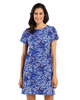 Ella Dress - Cheetah Blue