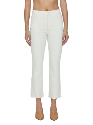 Lennon High Rise Crop Bootcut - Sand Stone
