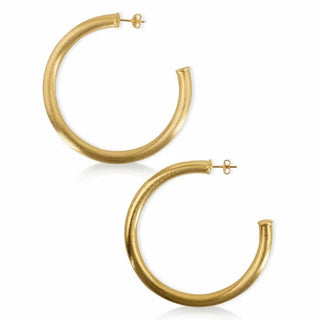 Sheila Fajl Arlene Hoops - Brushed Gold