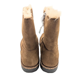 Uppsala Zip Shearling Suede - Dark Tea