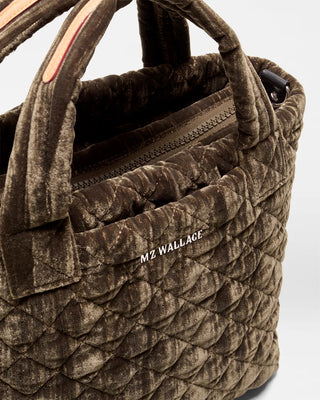 Mini Metro Tote Deluxe II - Pecan Brown Velvet