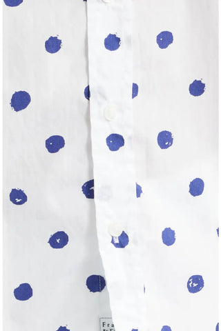 Frank and Eileen Relaxed Button - Up Shirt - Large Blue Dots