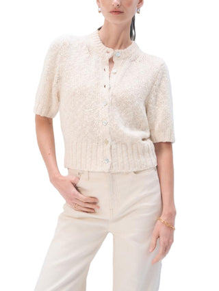 Marled Cotton Blend - Ivory