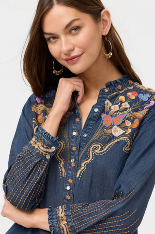 Ruffle Neck Shirt - Durago