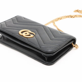 Gucci Black Marmont Chain Shoulder Bag