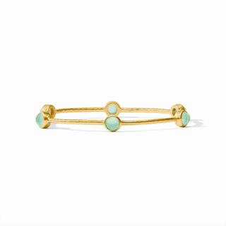 Milano Luxe Bangle - Iridescent Aquamarine Blue
