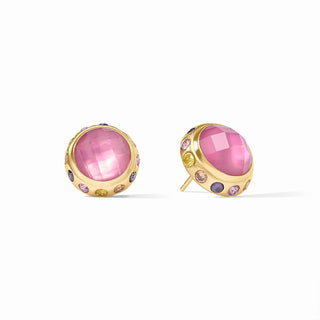 Rainbow Stud - Iridescent Tourmaline Pink