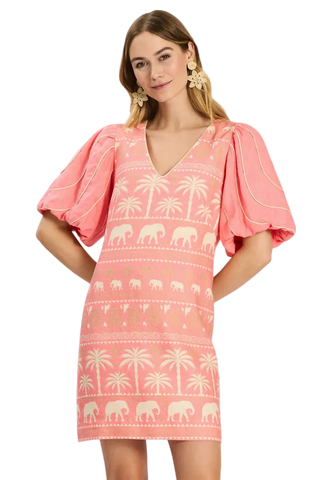 Tyler Boe Lexi Linen Mini Dress - Shell Pink