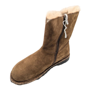 Uppsala Zip Shearling Suede - Dark Tea