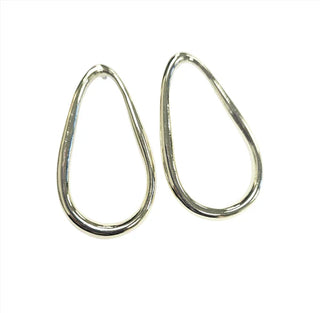 Oval Eve Studs - Brushed Gold