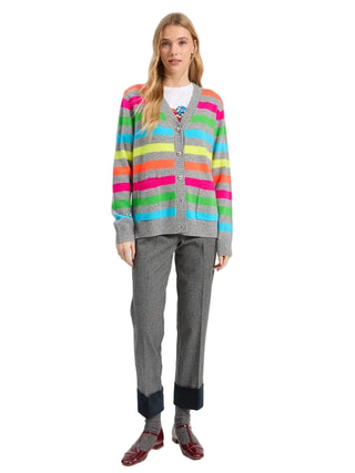 Vilagallo Cardigan Neon Stripe