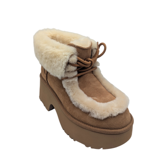 W Esmee Lace Up - Chestnut