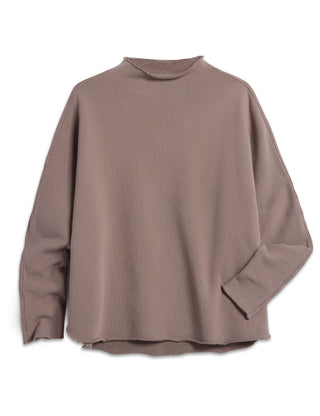 Effie-L/S Funnel Neck Capelet - Brulee