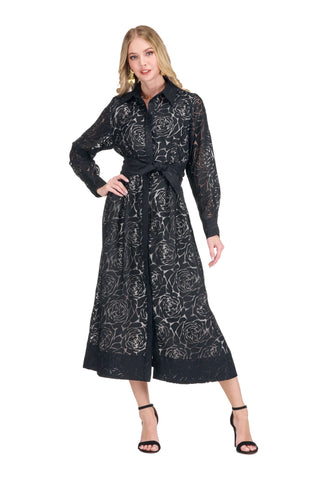 Jade Shirtdress - Black