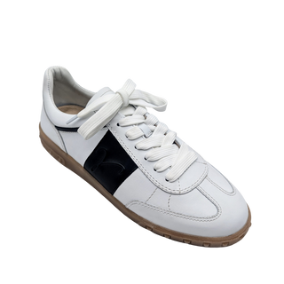 Palila Sneaker - White/Black Stripe