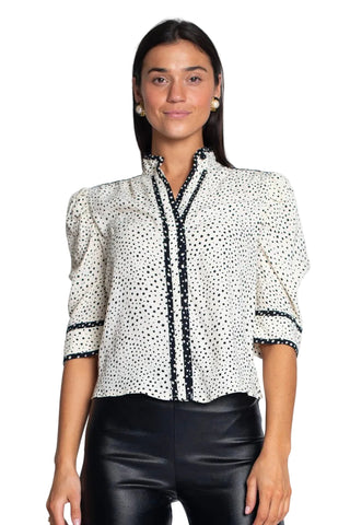 Elizabeth James Ruthie Top - Allover Mini Dots