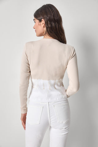 Lilla P Dye V-Neck Cardigan - Bamboo