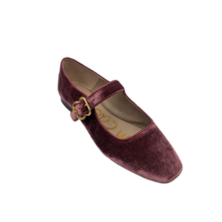 Michaela Flat Silk Velvet - Raspberry
