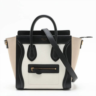 Celine Tri Color Luggage Nano Shopper