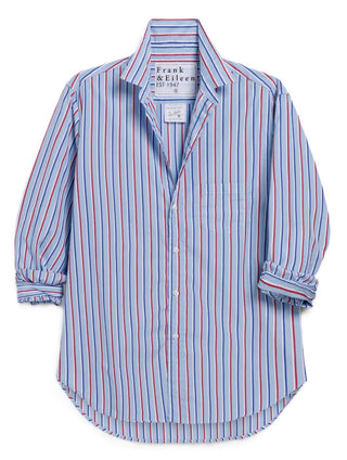 Frank &amp; Eileen Relaxed Button-Up Shirt - Light Blue Red Stripe&nbsp;