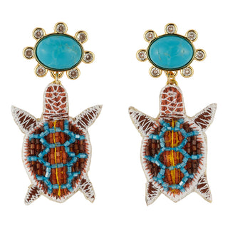 Tortuga Earrings - Blues