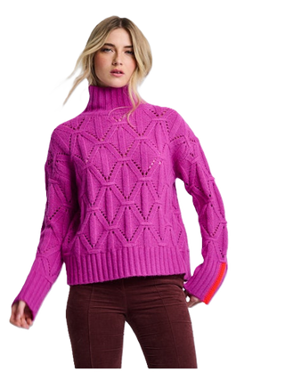 The Stand Out Sweater - Hot Orchid