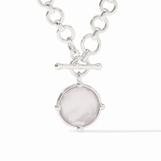 Honeybee Demi Silver Necklace - Iridescent Clear Crystal