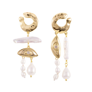 Eva Earrings - White Gold