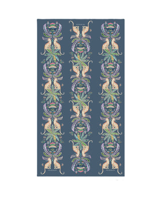 Leopard & Palm Print Scarf - Multi