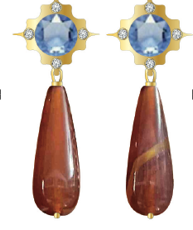 Via Earrings - Blue Multi